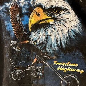 Oversized Black Freedom Highway Sweatshirt